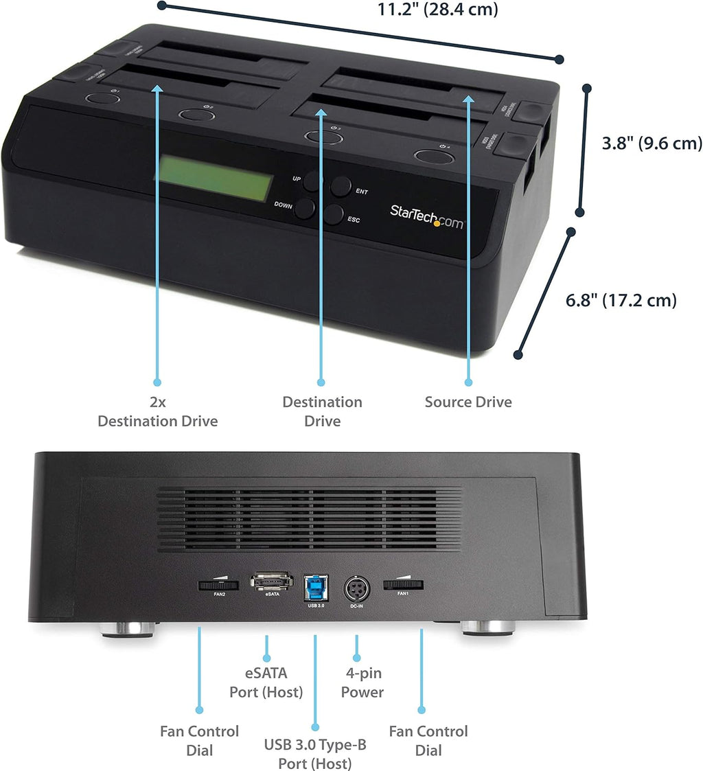 USB 3.0 eSATA SATA HDD Hard Drive Duplicator Dock Y725