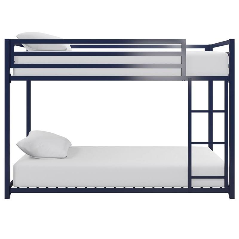 Blue Twin Over Twin Metal Bunk Bed X79187