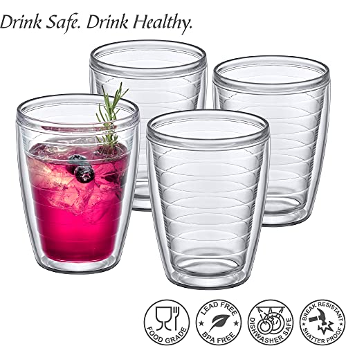 16-Ounce Insulated Plastic Tumblers Set of 4 I979479