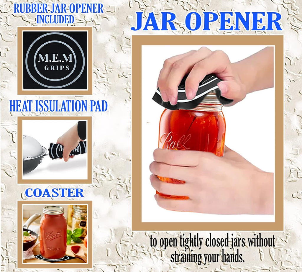 32 oz Mason Jars (3 Pack) with Airtight Lids and Bands M470871