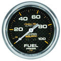 Fuel Pressure Gauge 2 5/8in 100PSI Mechanical Carbon Fiber N11312