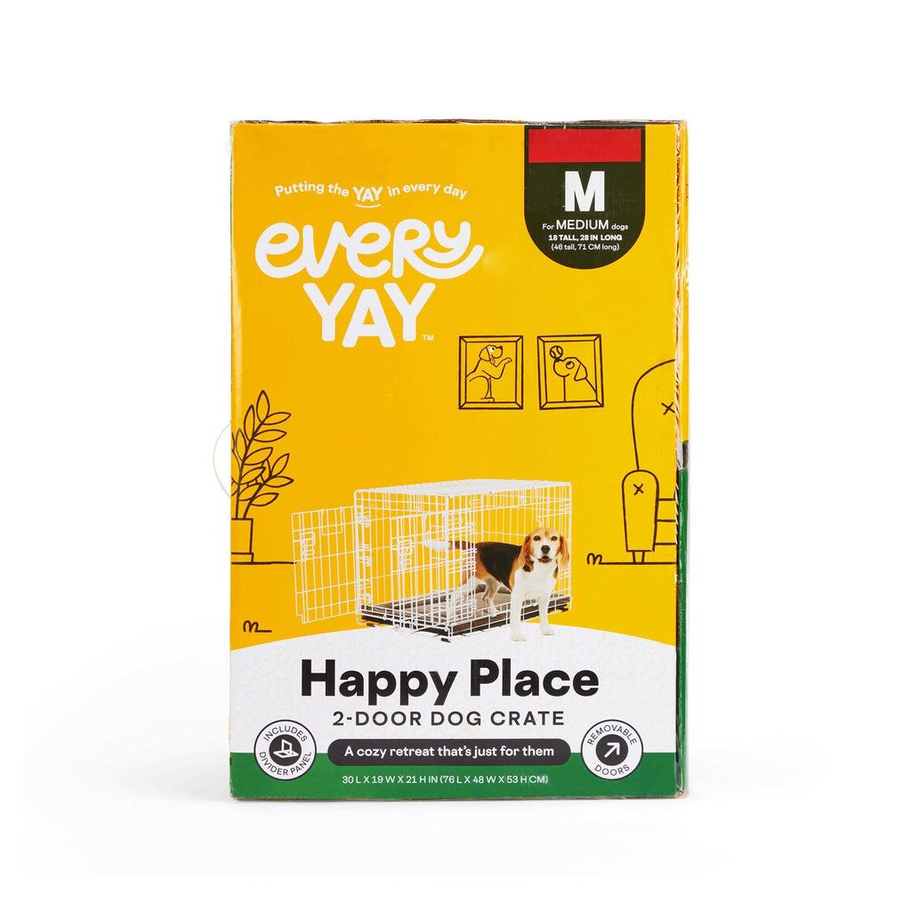 White 2-Door Dog Crate P206382