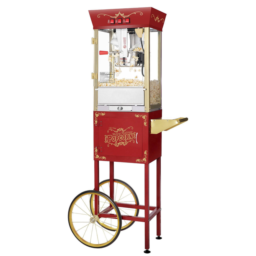 Red 1-Cup Oil Popcorn Maker Cart U554