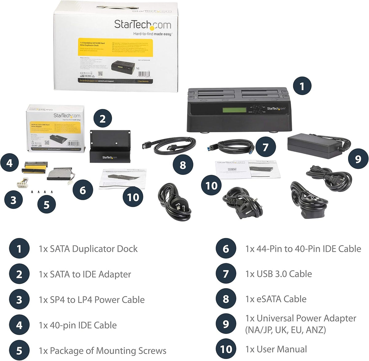 USB 3.0 eSATA SATA HDD Hard Drive Duplicator Dock Y725