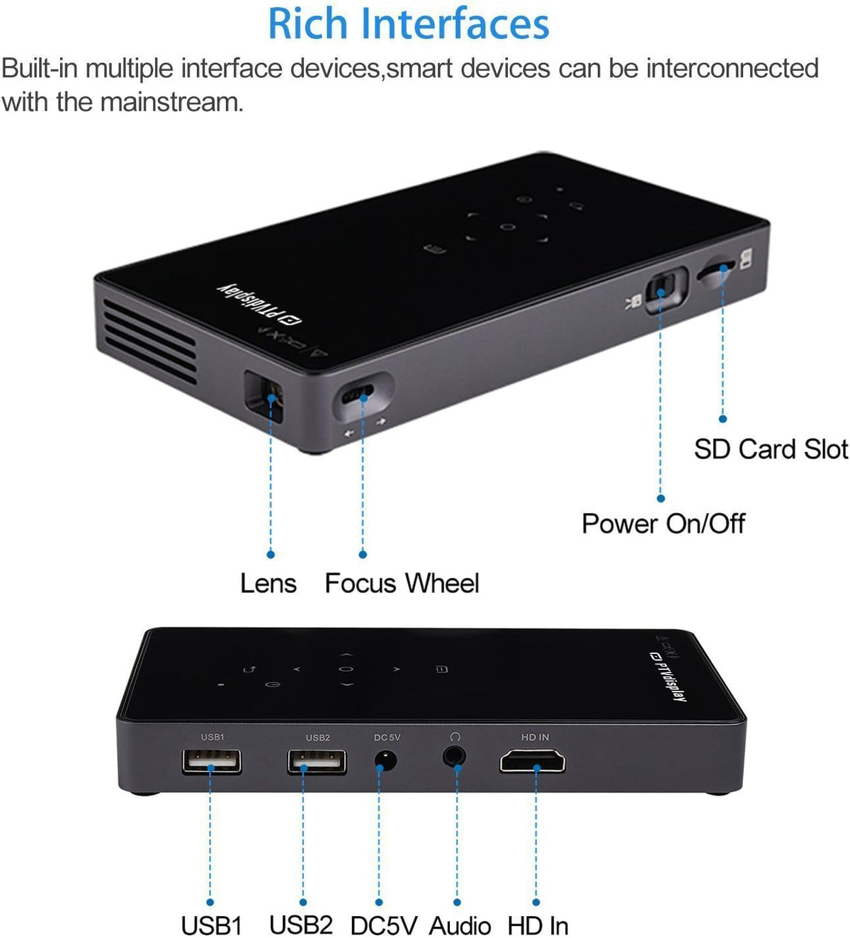 Portable Mini 1080P DLP Projector Q876773