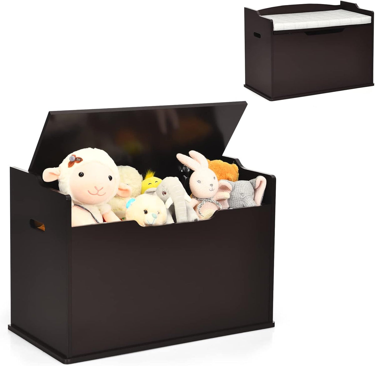 Wooden Toy Chest with Bench Seat E82803