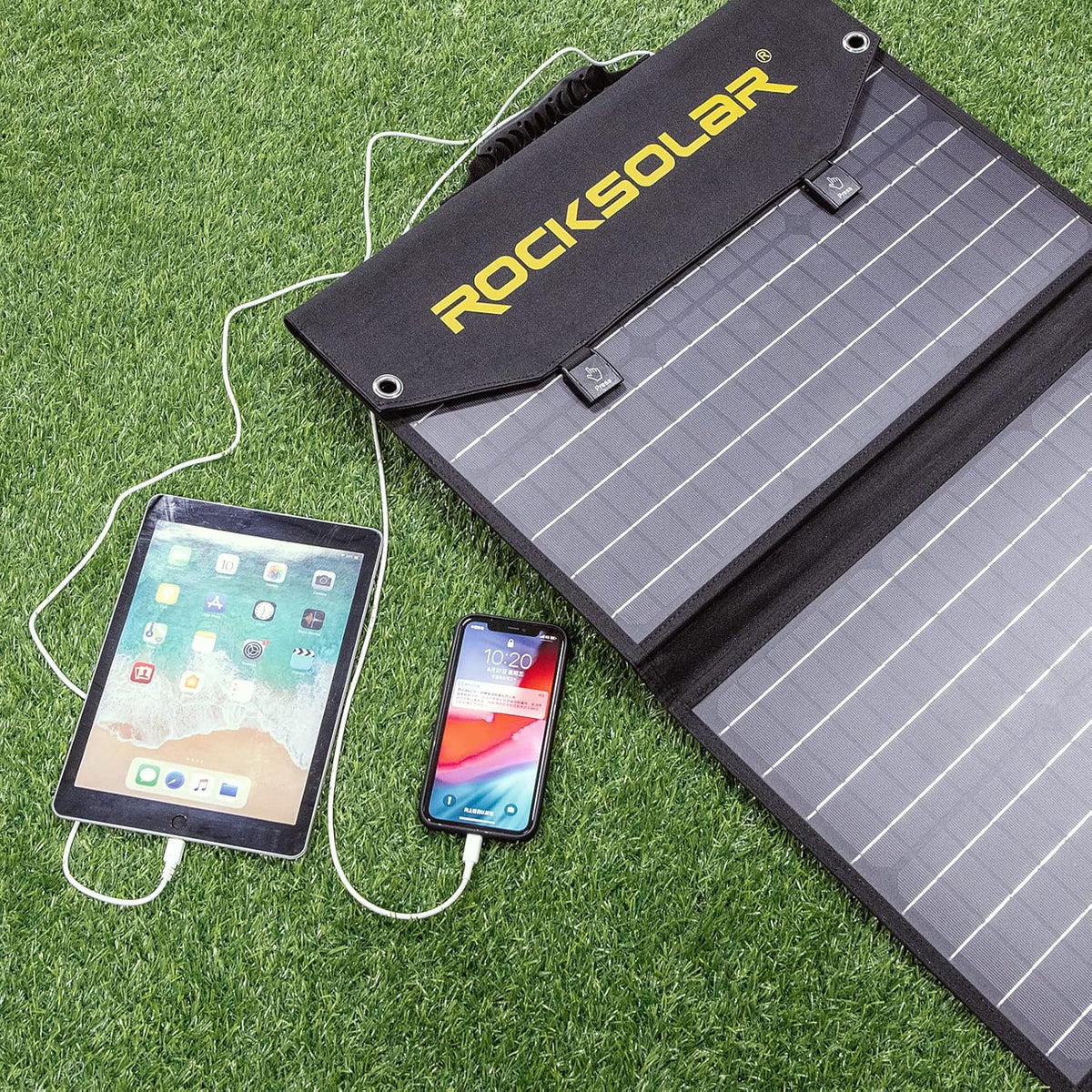 60 Watt Foldable Monocrystalline Solar Panel Kit with 12V DC/USB/USB C PD Outlets S7811