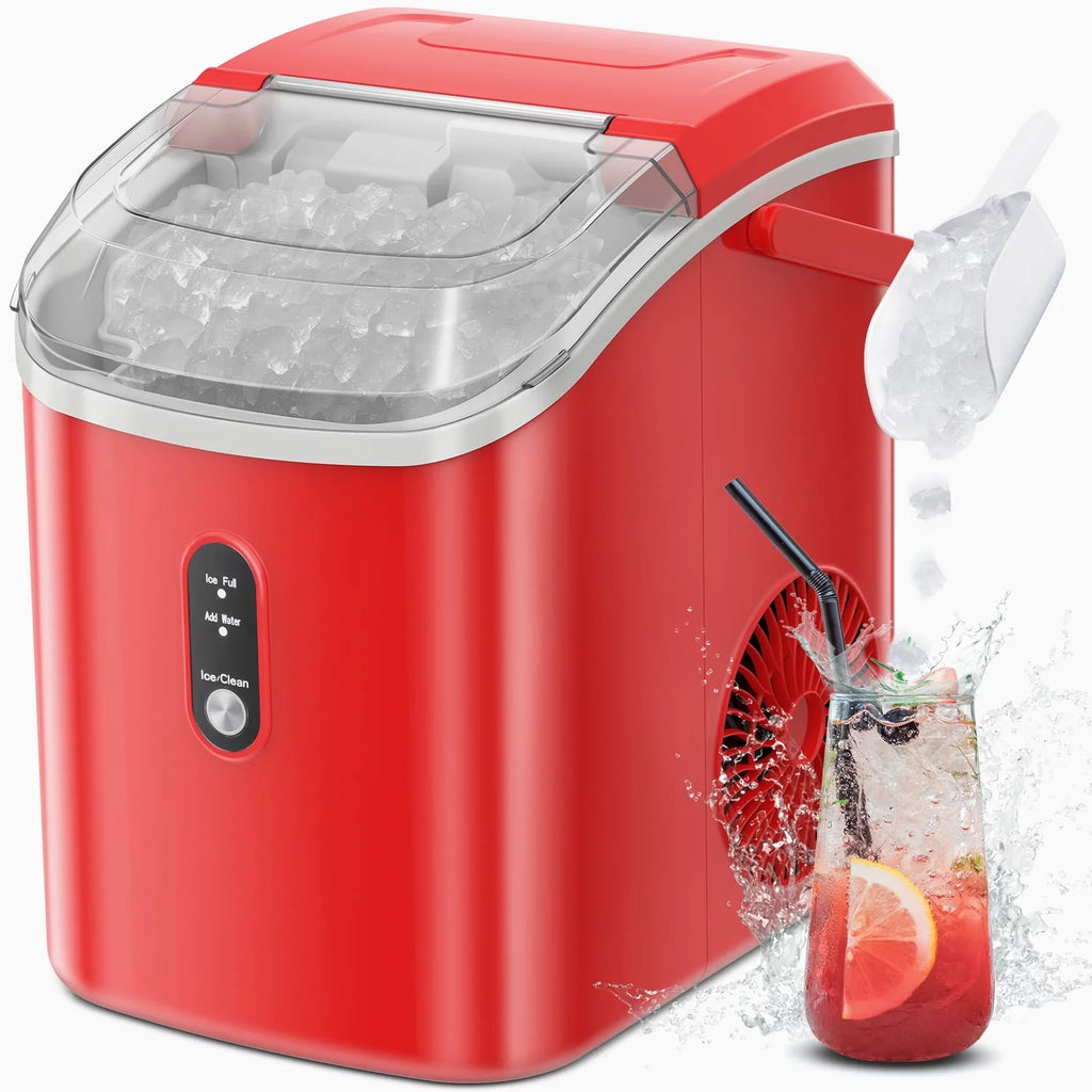 Portable Nugget Ice Maker with Self-Cleaning Function R810