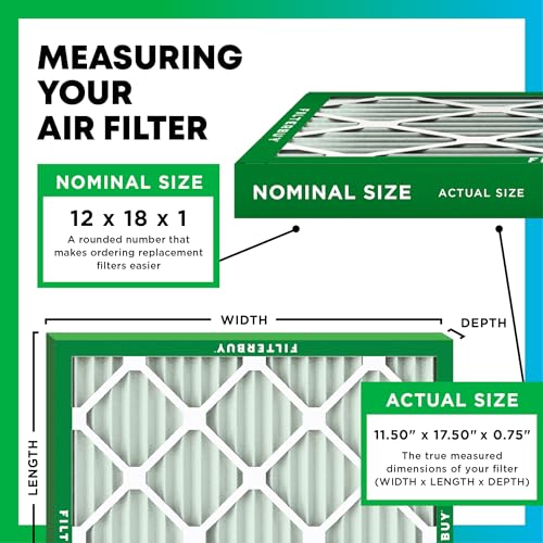 16x25x1 MERV 8 Pleated HVAC Air Filter 4-Pack P976