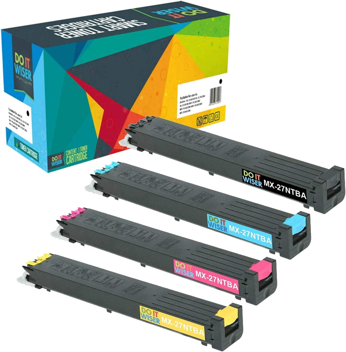 Compatible Printer Toner Cartridge Replacement for Sharp MX-2300n, MX-2700n, MX-3500n, MX-3501, MX-4501 (4-Pack) L7495