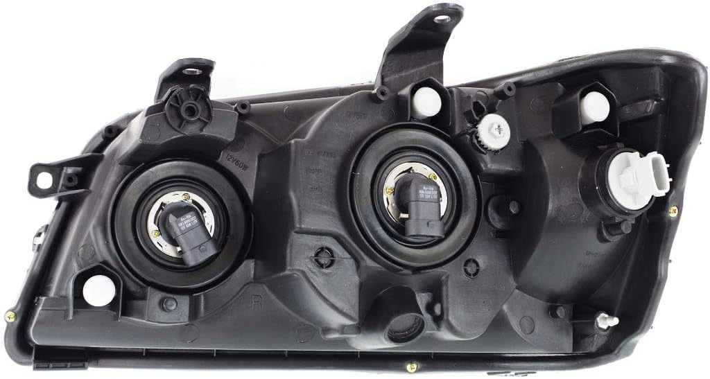 Headlight Assembly Passenger Side with Bulbs Pack of 2 U83401