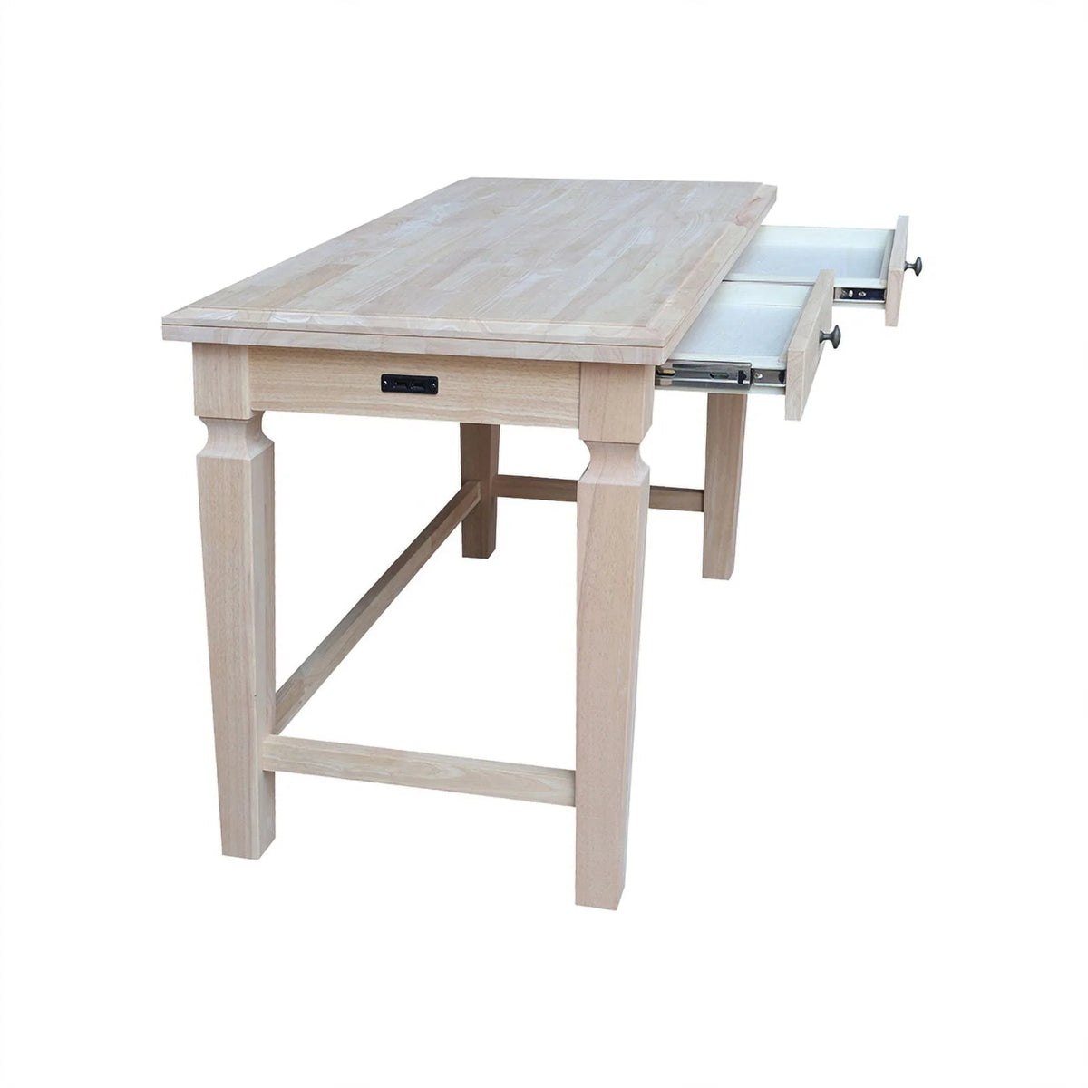 Solid Wood Desk with 2 Drawers I421846