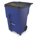 95 gal Blue Square Brute Rollout Container Q66540