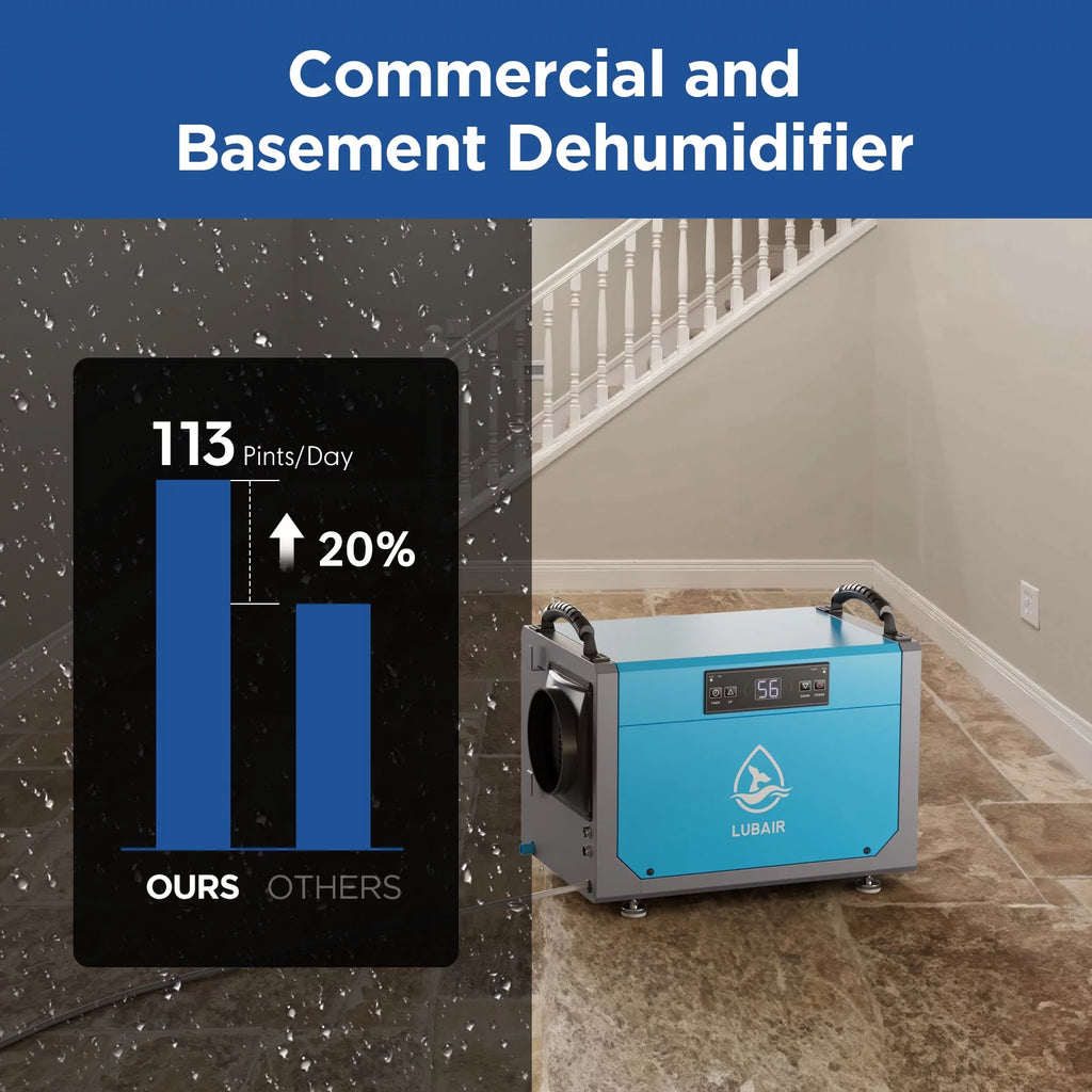 113 Pints Commercial Dehumidifier with Drain Hose Y526