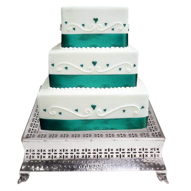 Square 4-Tier Wedding Cake Stands T8643
