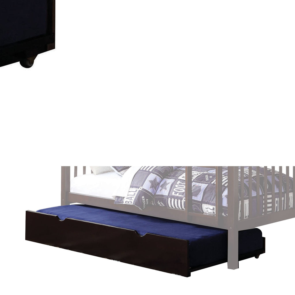 Twin Trundle with Caster Wheels Dark Brown I176186