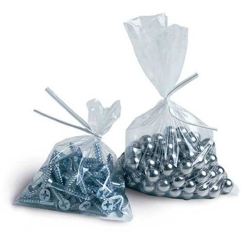 Flat Poly Bags 12"W x 12"L 1.5 Mil Clear 1,000 Pack K713107