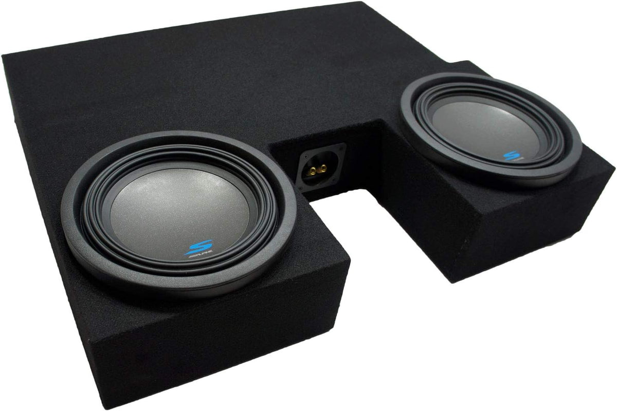 Compatible with Toyota Tundra Double Cab Truck Dual 10 Sub Box Enclosure S882526