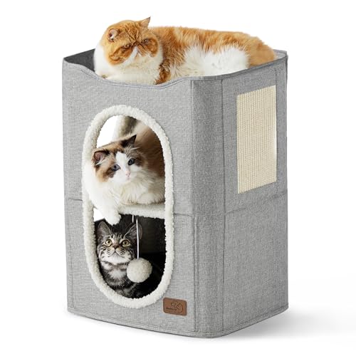 Foldable Cat Bed with Scratch Pad L548