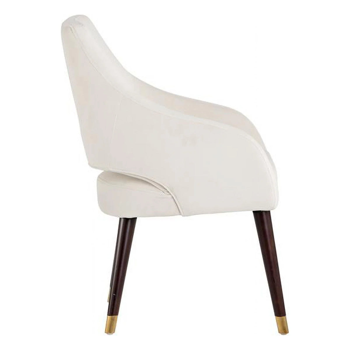 19" Fabric and Wood Dining Armchair in Calico Cream I249268