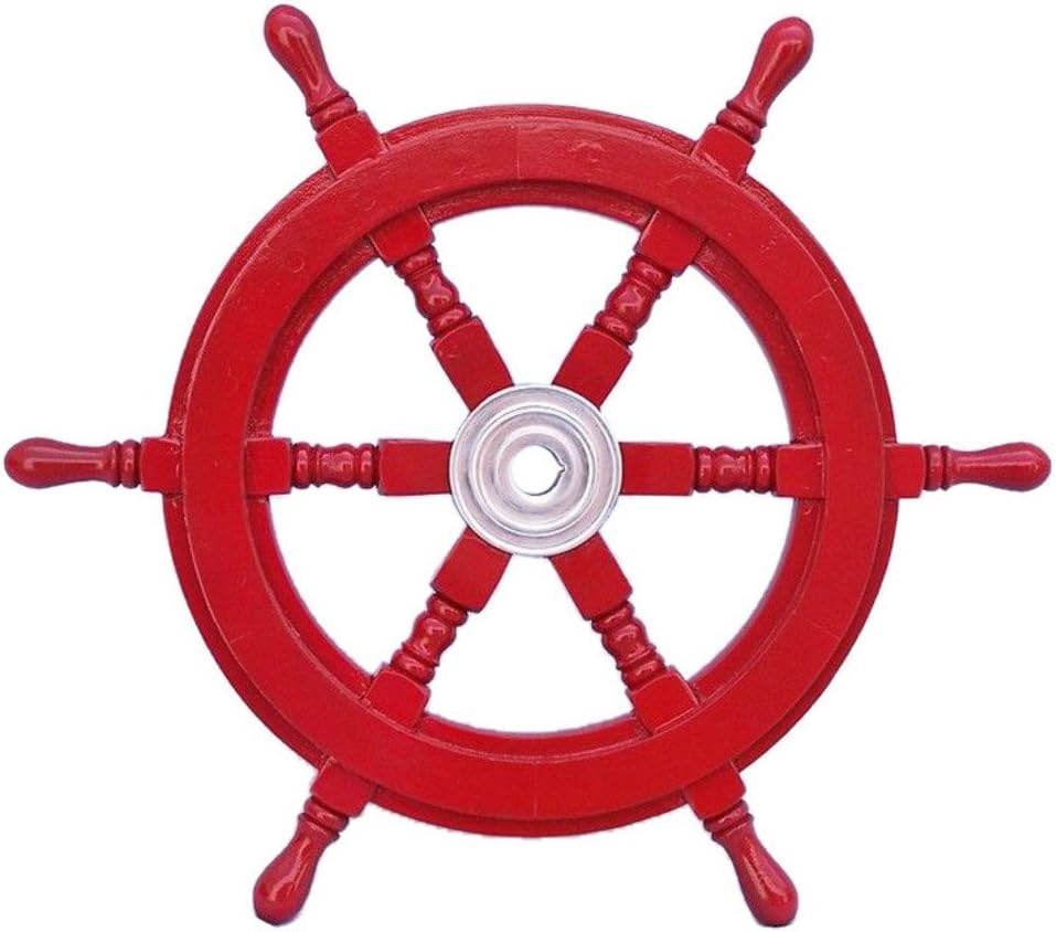Decorative Wood and Brass Ship Wheel 24 Pack of 2 B72769