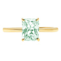18k Yellow Gold Solitaire Ring Z982