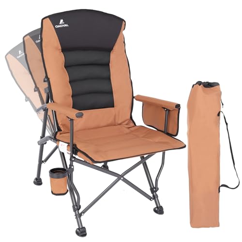 Oversized Folding Camping Chair with Cup Holder & Side Pocket Y728