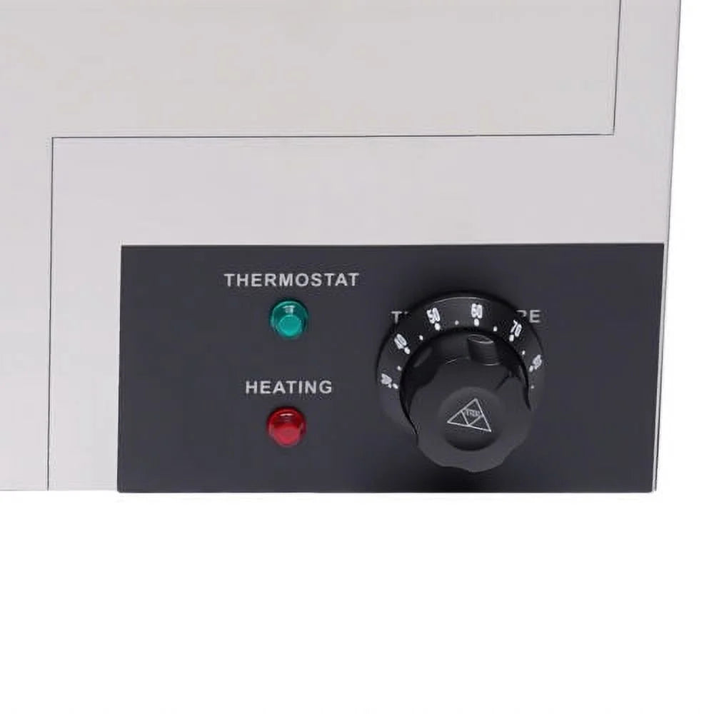600W Stainless Steel Electric Food Warmer with 5 Pans S6063