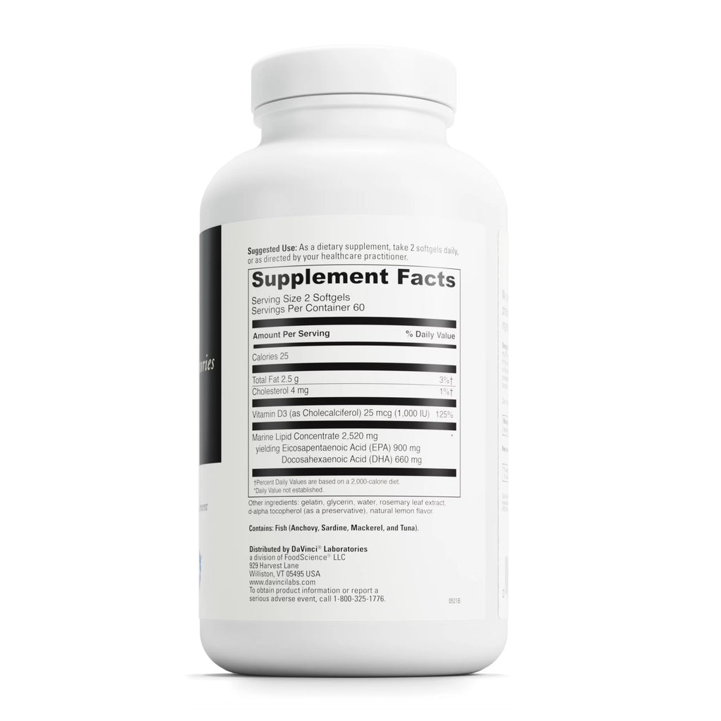 Omega 3 Lemon Flavor 120 Softgels P5117