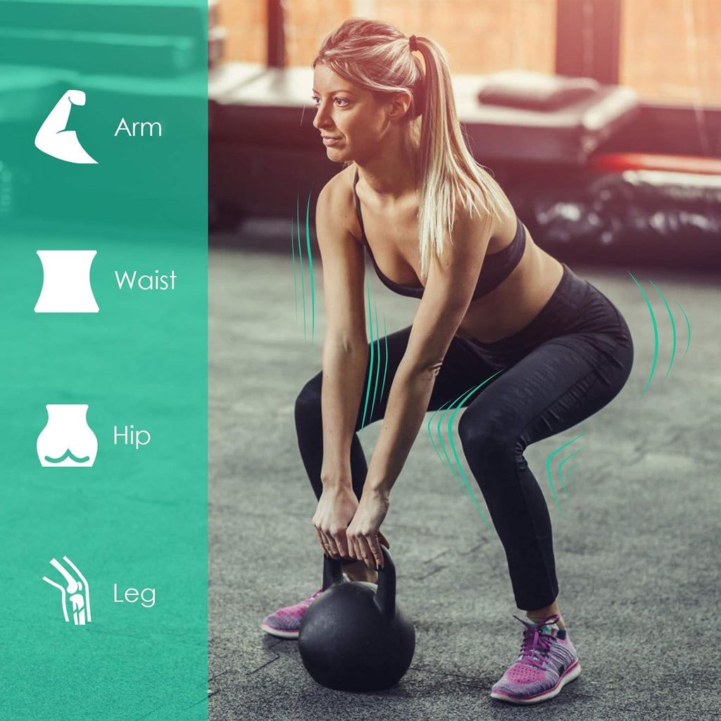 3 Pcs Vinyl Kettlebell Weights Set, 5, 10, 15 lbs H1246