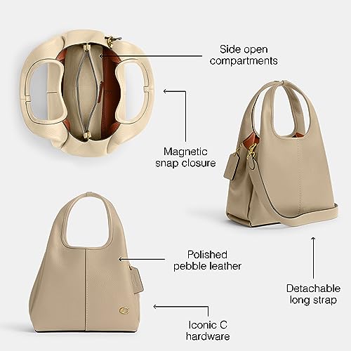 Polished Pebble Leather Lana Shoulder Bag 23 N571140