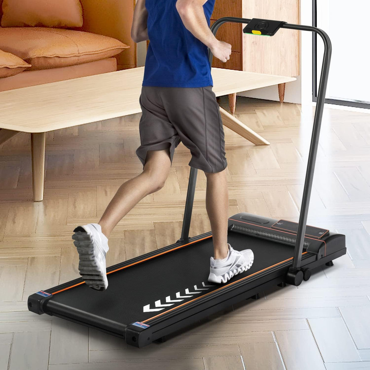 2 in 1 Under Desk Folding Electric Treadmill with LED Display L1903