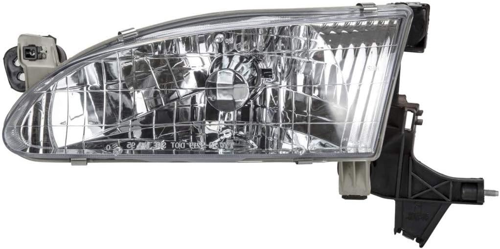 Driver Side Headlight for Toyota Corolla 1998-2000, Bulbs Included, Pack of 2 M32061