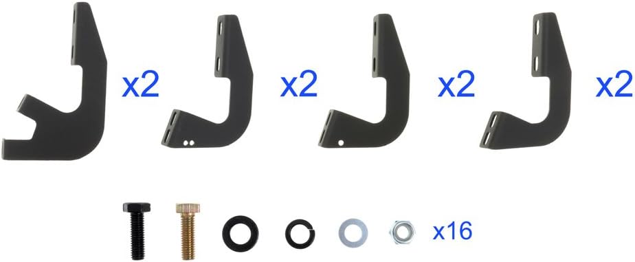 6in Black Running Boards P720897