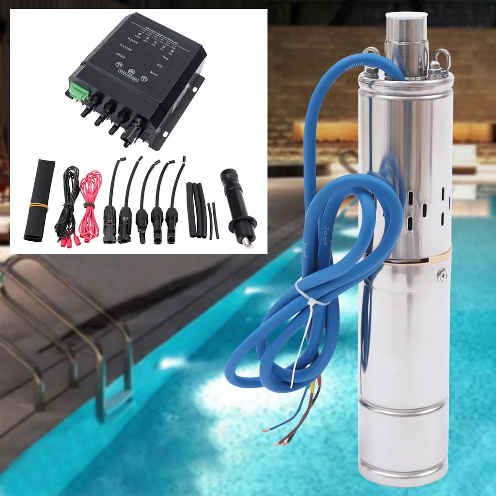 400W 36V DC Solar Submersible Deep Well Pump with MPPT Controller C83239