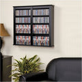 Black Double Floating Media Wall Storage M541692