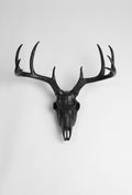 Black Faux Deer Skull I69327