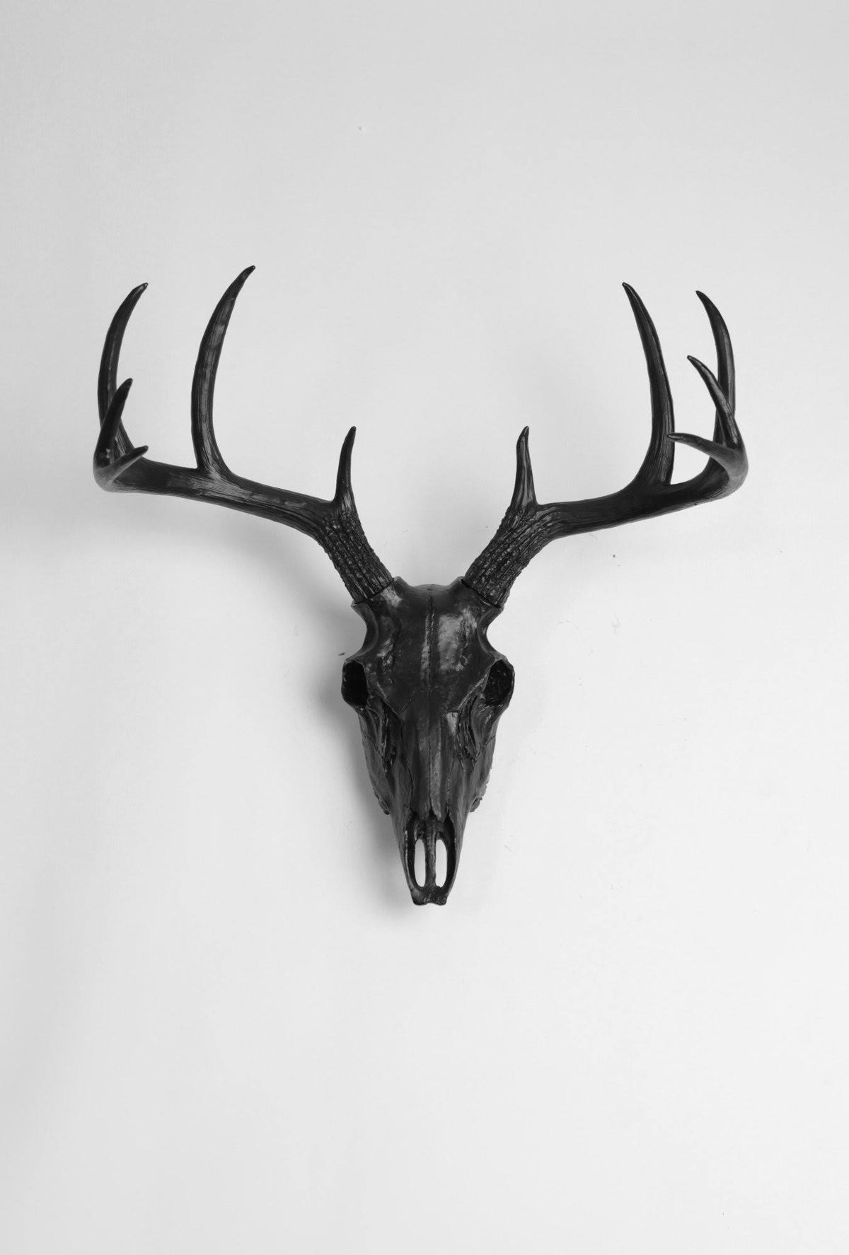 Black Faux Deer Skull I69327