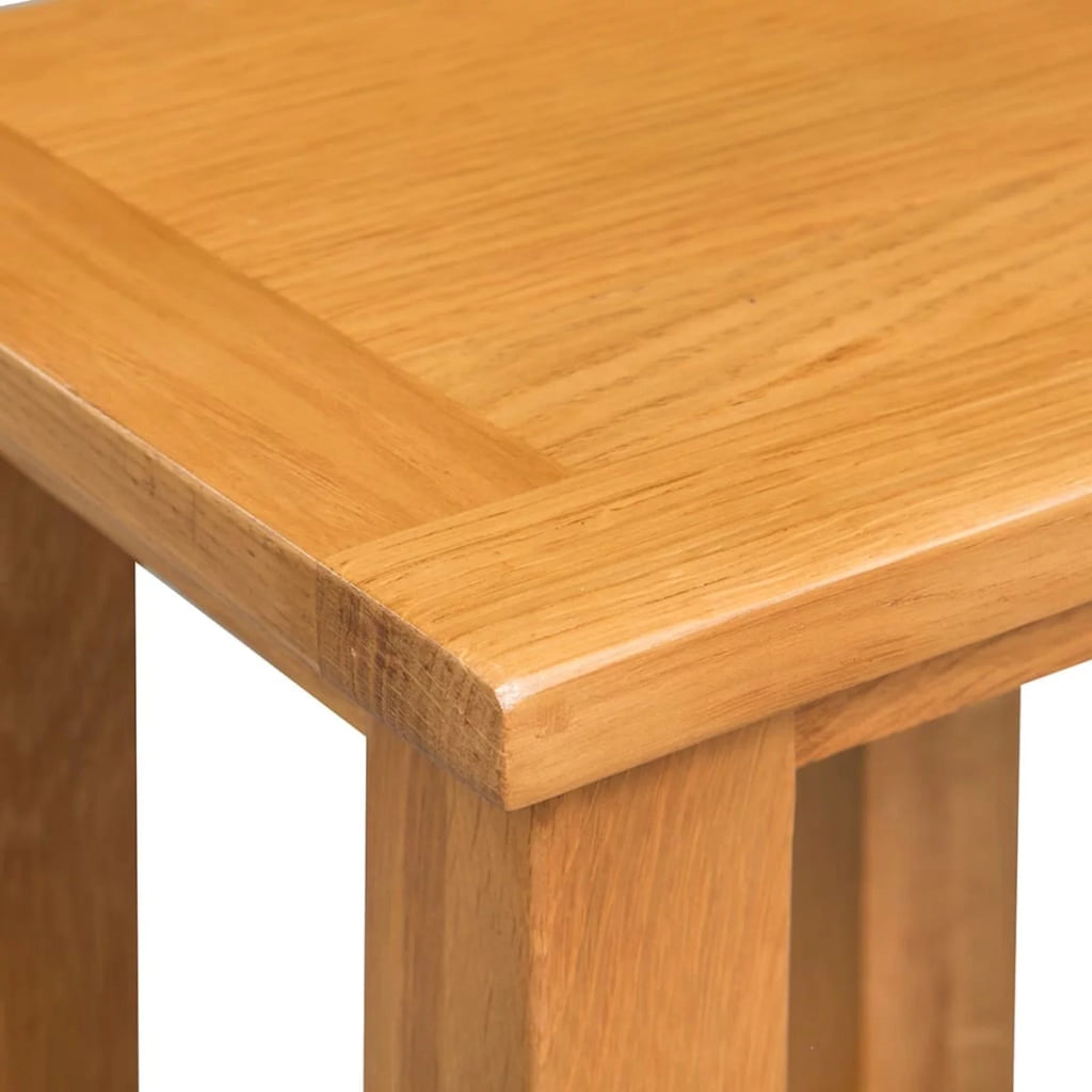 Solid Oak Wood End Tables 2 pcs I31106