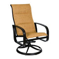 Swivel Patio Dining Chair Pewter O169459