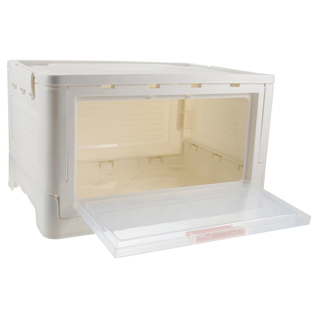 Pink Heavy Duty Collapsible Storage Crate with Lids W620