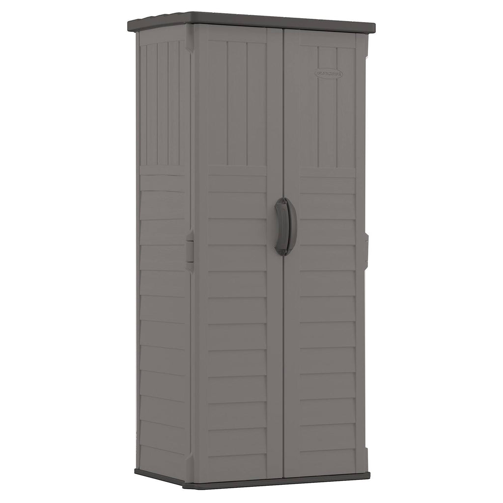 Gray Vertical Storage Shed Z5562
