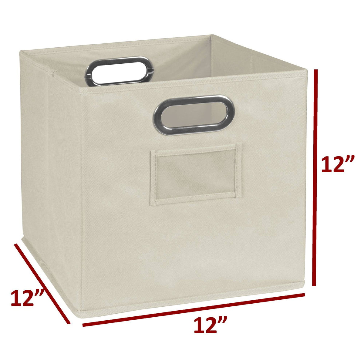 3 Cube Storage Set with Canvas Bin V6262