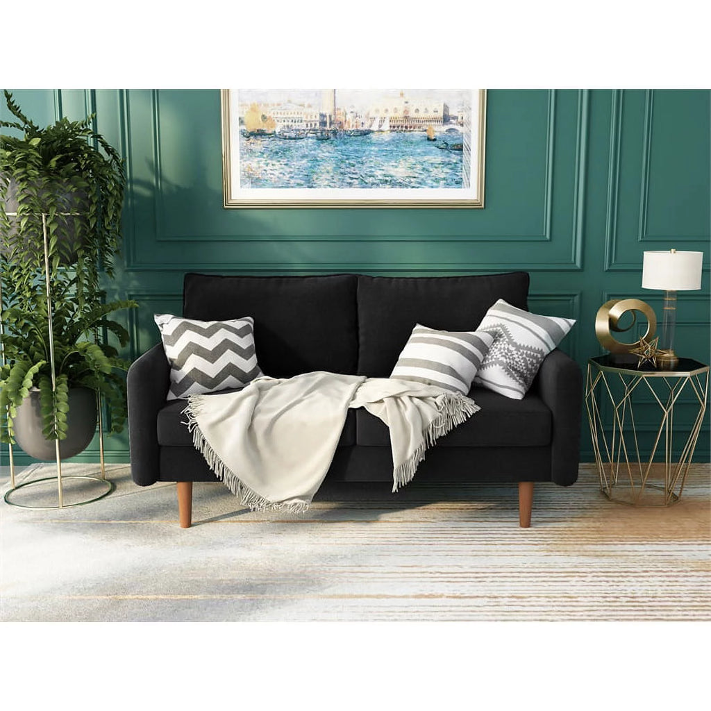 Black Velvet Loveseat N308441