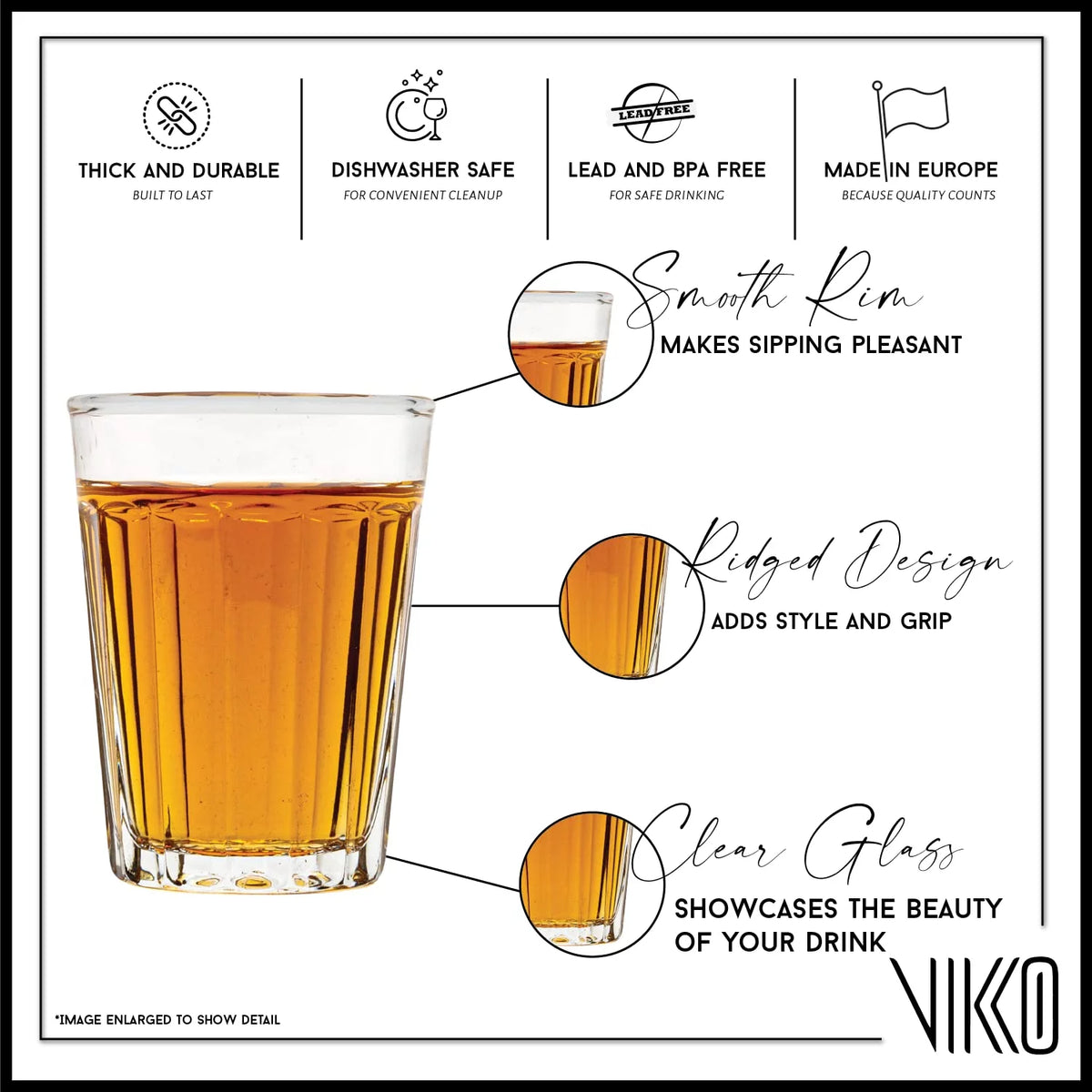1.5 Ounce Shot Glasses Set of 6 H898