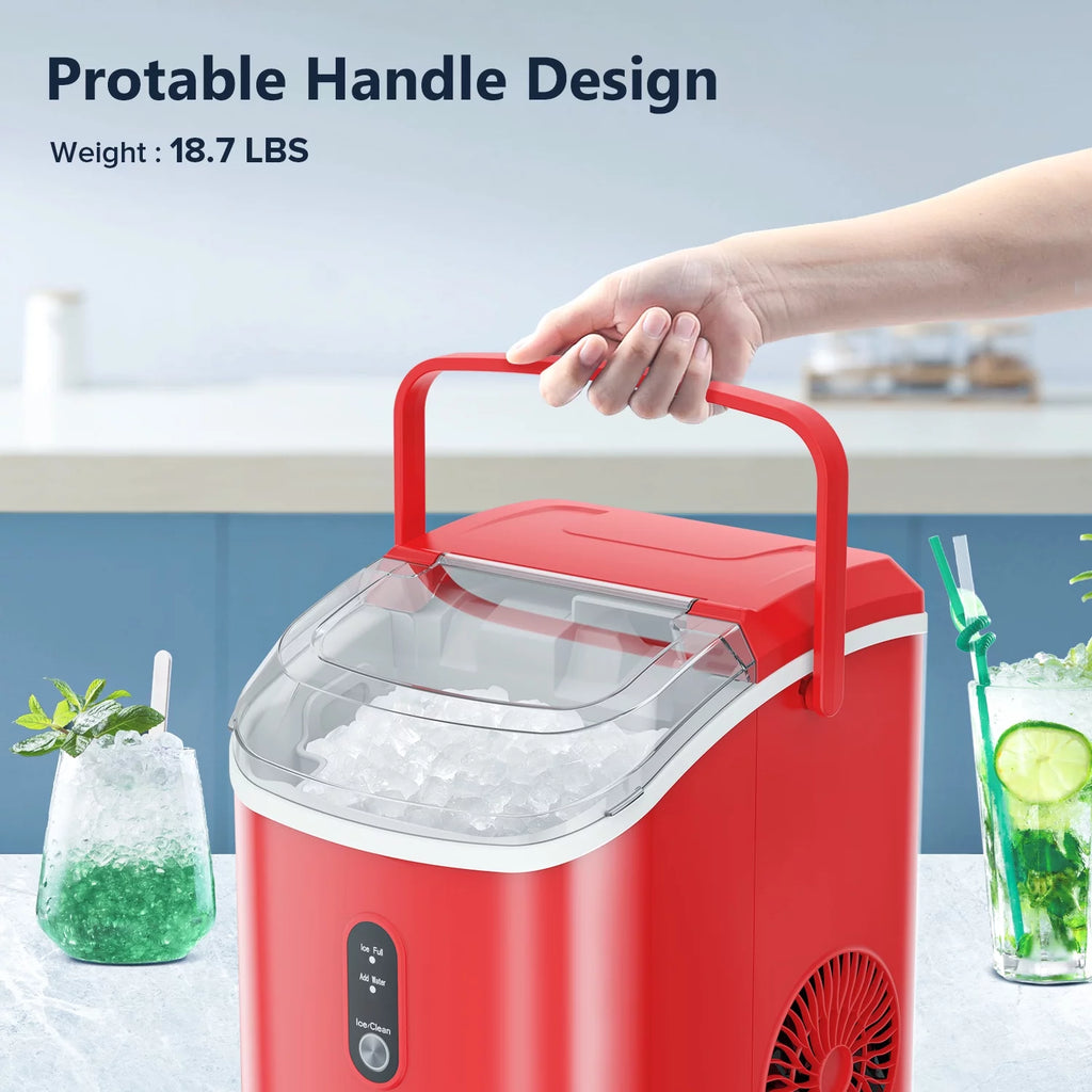 Portable Nugget Ice Maker with Self-Cleaning Function R810