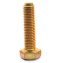 5/8 inch-11 x 9 1/2 inch Coarse Thread Grade 8 Hex Cap Screw Bolt Yellow Zinc Plated Pk 5 D862529