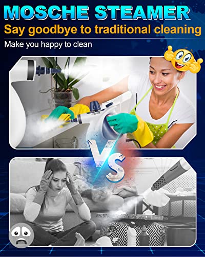 Handheld Pressurized Steam Cleaner with 11-Piece Accessory Set R147538