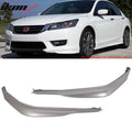 13-15 Accord Sedan Front Lip Painted Alabaster Silver Metallic O498418