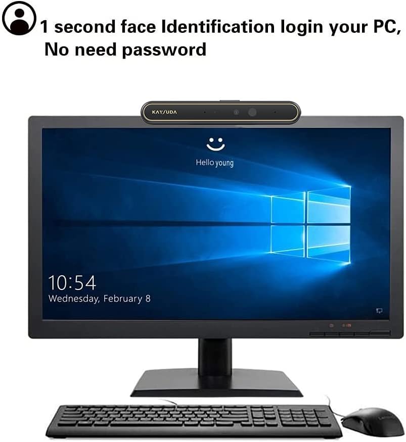 Face Recognition USB IR Camera RGB 1080P Webcam with Dual Microphone Pack of 2 T436